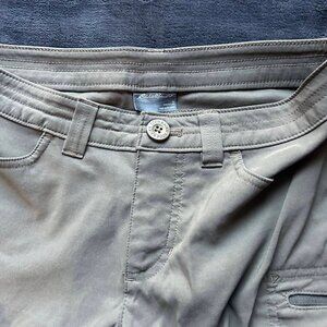 Eddie Bauer Women’s Nylon Spandex Hiking Shorts 2 Khaki